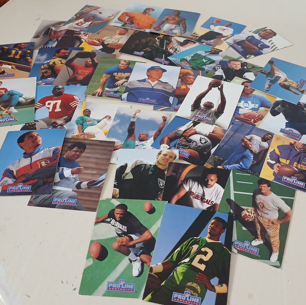 NFL Pro Line Portraits Trading Cards Collection 35 Card Lot